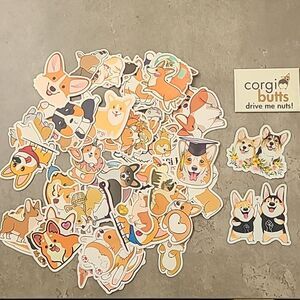 Corgi Dog Sticker Magnet Pack Bundle Stationary Teacher Fun Decorative Class Art